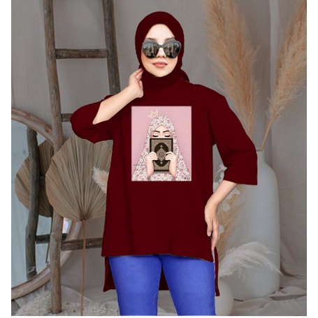 FC - TUNIK BASIC OVERSIZE WANITA HIJAB'S VARIASI 0290 DTF