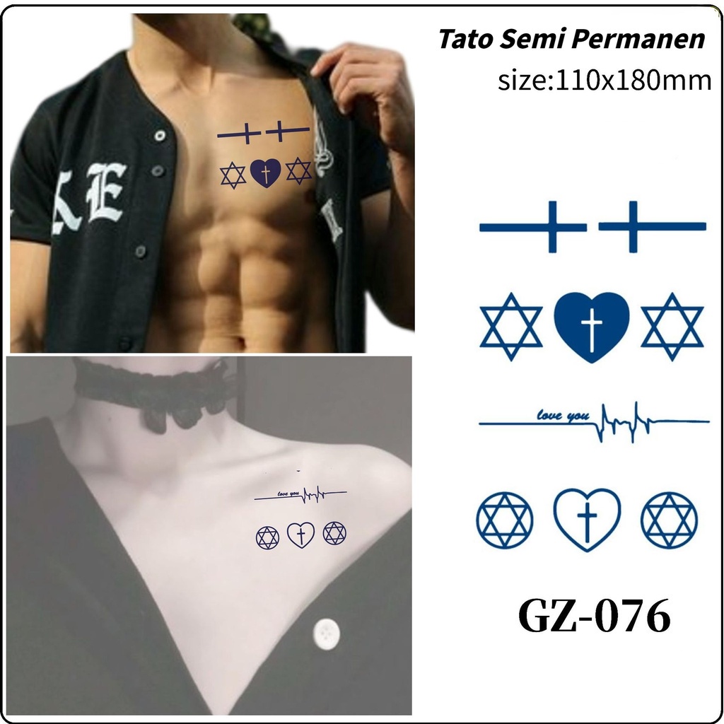 

​Stiker Tato Sementara Tahan 15 Hari - Waterproof - Temporary Tattoo Sticker Anti Air​