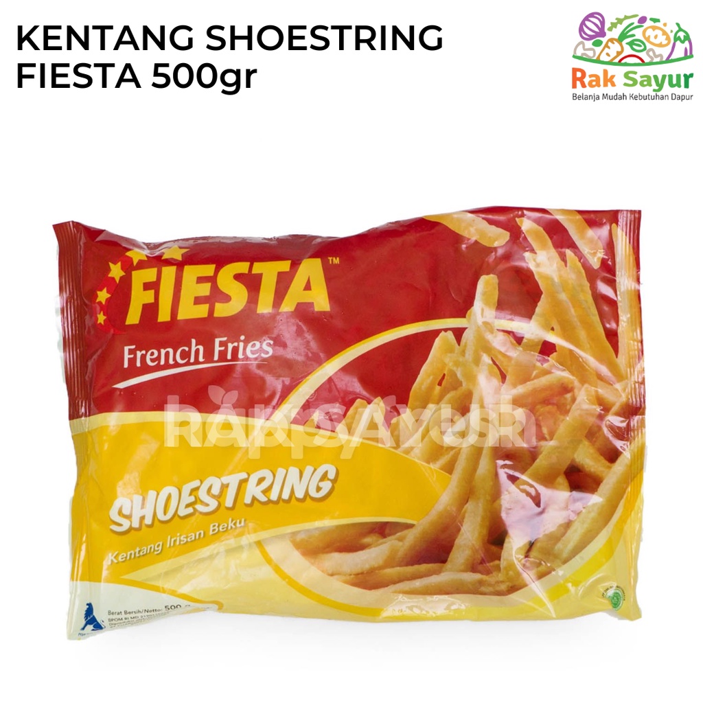 

Kentang Shoestring Fiesta 500gr French Fries Frozen Food Rak Sayur Padang
