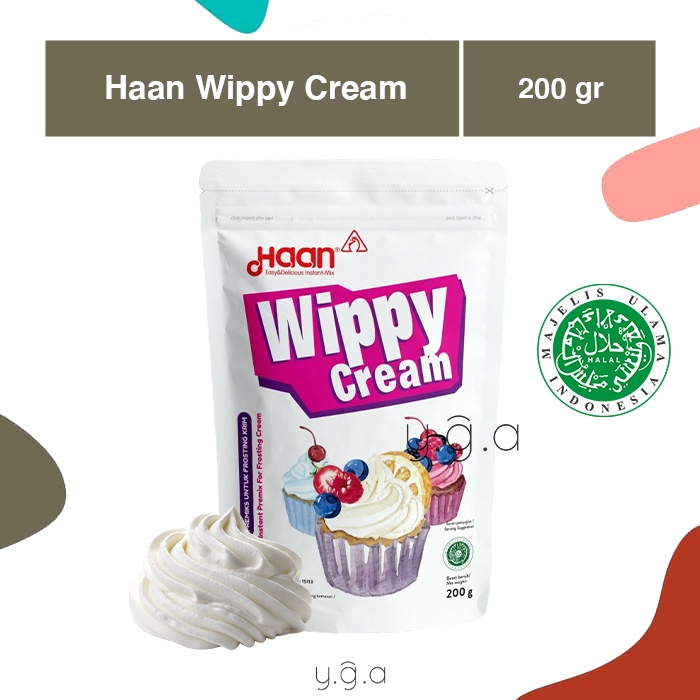 

Haan Wippy Cream (POUCH) 200gr / Whip Cream / Krim Bubuk