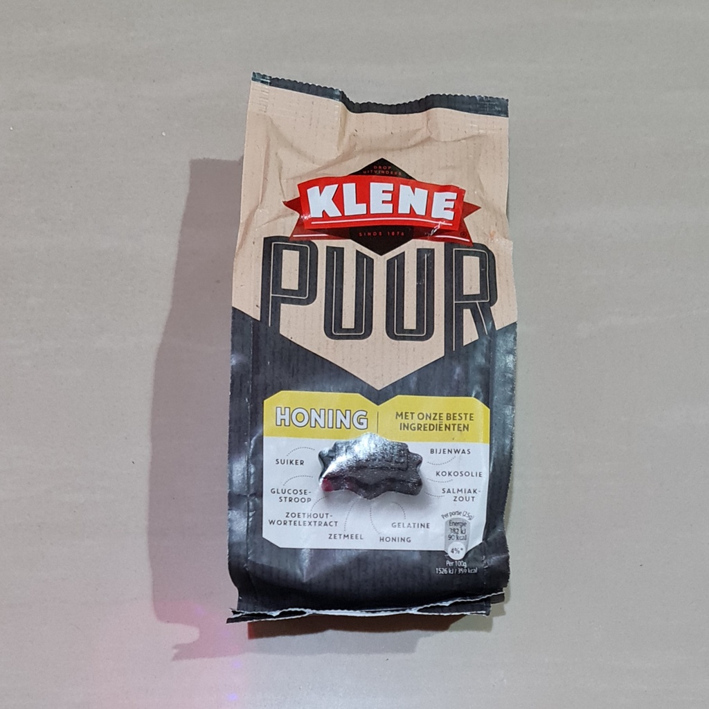 Permen Klene PUUR Honing Drop Honey Licorice 200 Gram