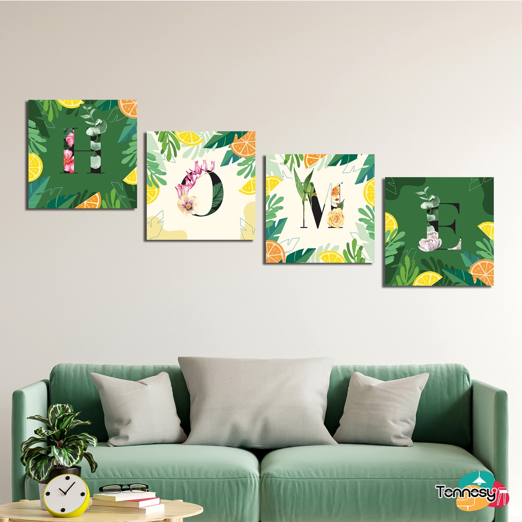 HIASAN DINDING HOME TROPICAL DAUN WALL DEKOR PAJANGAN KAYU POSTER DEKORASI DINDING KAMAR RUMAH