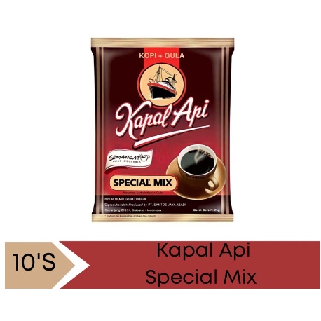 KAPAL API SPECIAL MIX KOPI HITAM 1 RENCENG ISI 10 PCS