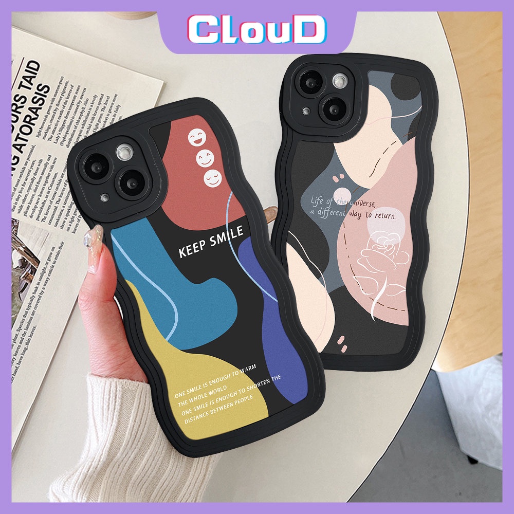 Soft Case Tpu Motif Bunga Abstrak Untuk iPhone 7 Plus 11 13 12 14 Pro Max XR 8 7 6 6s 14 Plus X XS Max SE 2020