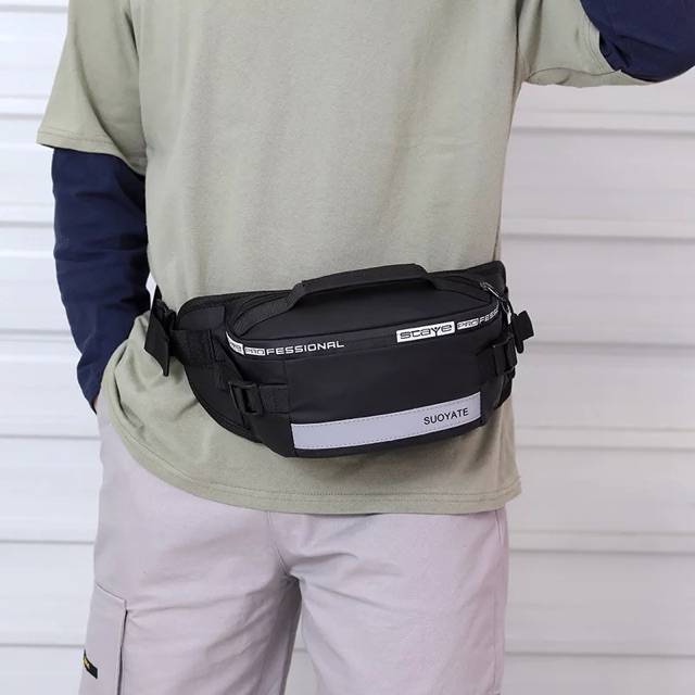 Tas Selempang Pria Original Waterproof WaistBag Anti Air US