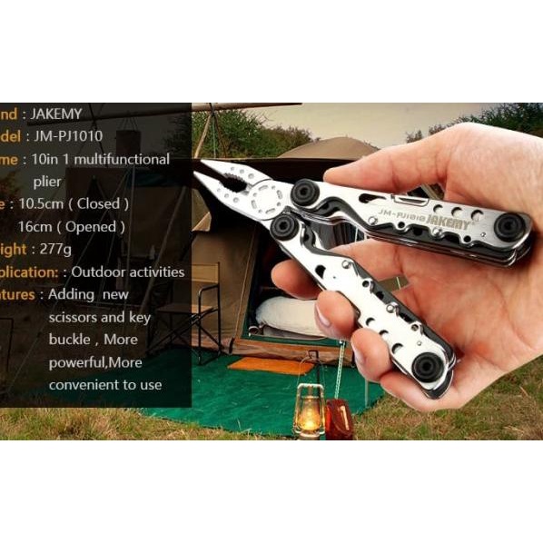 Jakemy Tang EDC Multifungsi 10 in 1 - JM-PJ1010
