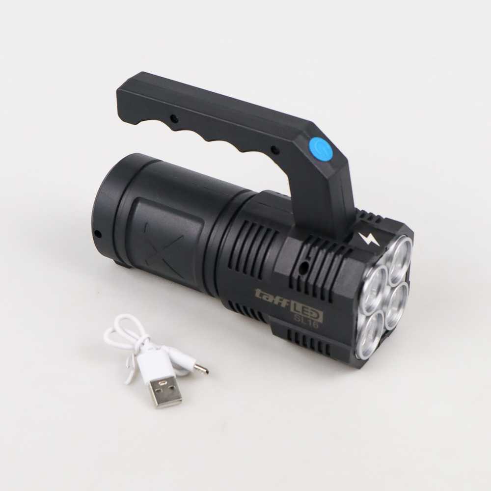 TaffLED Senter Darurat Flashlight Rechargeable LED+COB 1200mAh - SL16