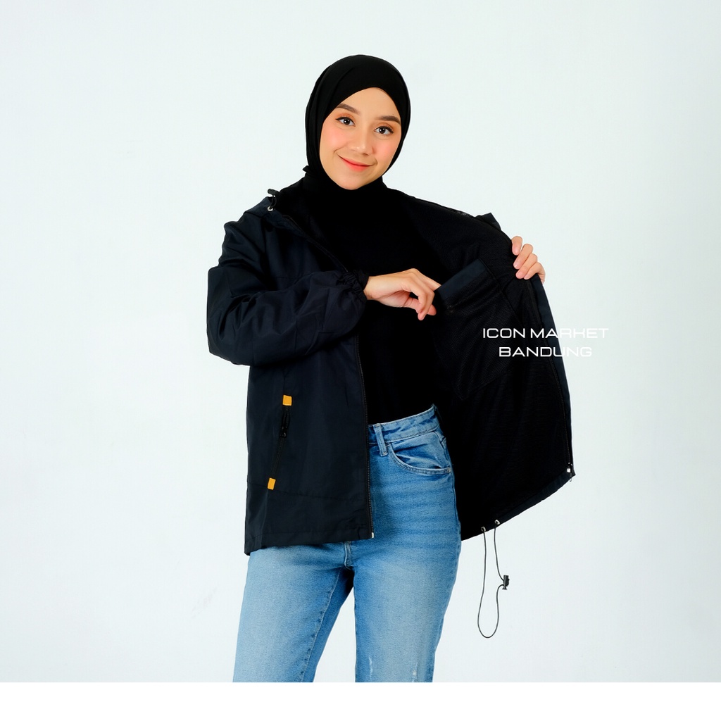 Jaket Parasut Wanita Waterproof Model Everest Size M L XL XXL Original FCF / Jaket Outdoor Wanita Anti Air