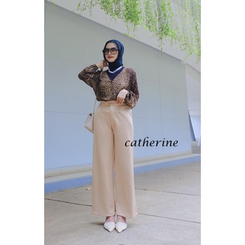CELANA KULOT BUTTON / CELANA SCUBA / BAHAN TEBAL