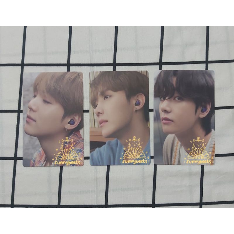 [sunnybeets] Photocard PC BTS Collab Samsung Earbuds Airbuds Buds Suga Yoongi JHope Hobi Taehyung Ta