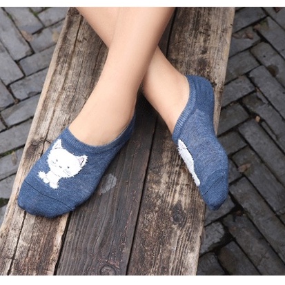 Kaos Kaki Wanita Invisible Socks Non Slip Untuk Dewasa D1223