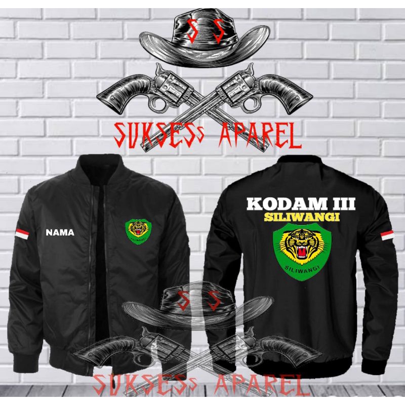 jaket kodam 111 siliwangi bomber/bukit barisan