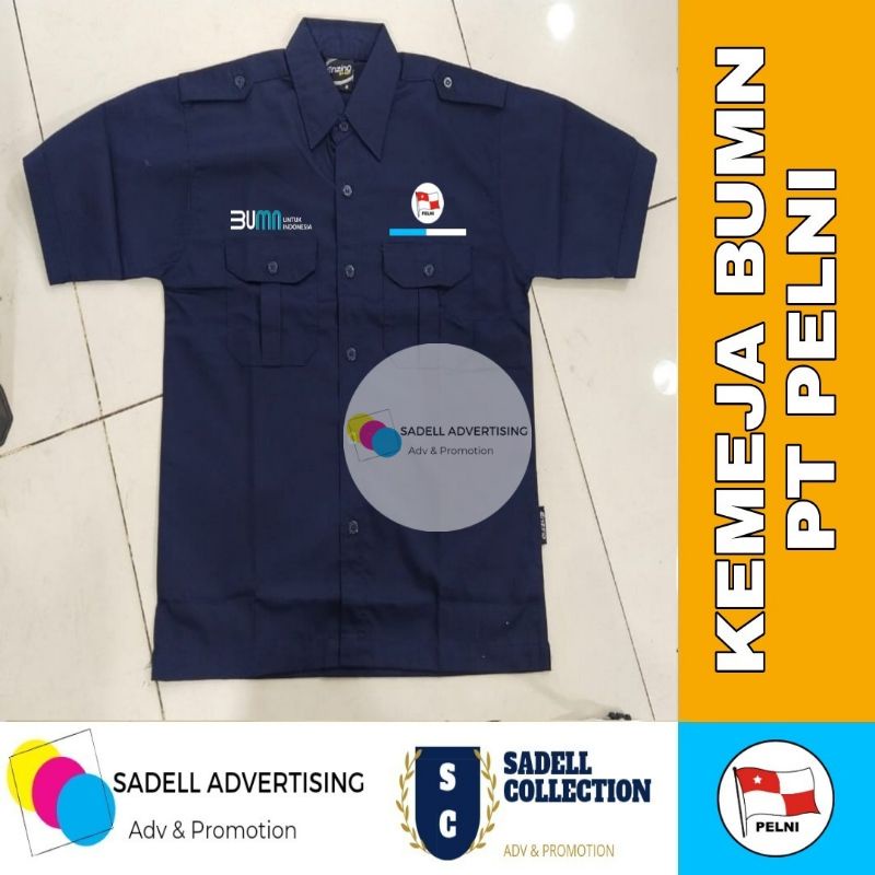 Jual Kemeja Pdh Pelni Bumn Seragam Pdh Bumn Pelni Navy Lengan Pendek Pria Shopee Indonesia 9687