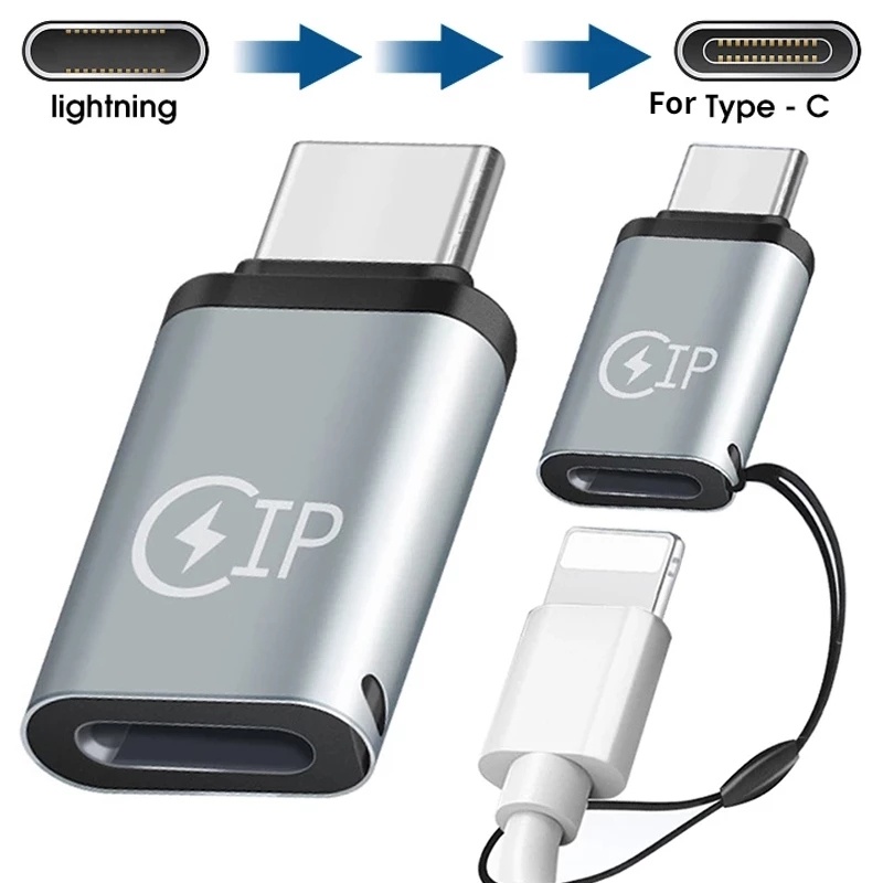 Kabel Adapter Konverter USB C Male Ke Lightning Female Multifungsi