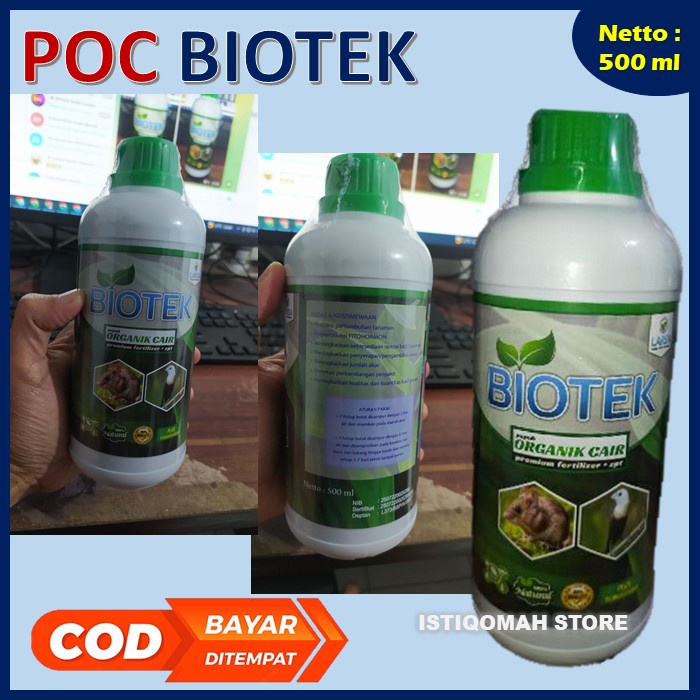 POC BIOTEK 500ML Pupuk Organik Cair Pengusir Hama Tikus dan Burung - Obat Semprot Hama Tikus dan Burung Paling Ampuh - Pupuk Obat Pembasmi Hama Tikus dan Burung Terbaik Murah Terlaris Bisa Bayar di Tempat