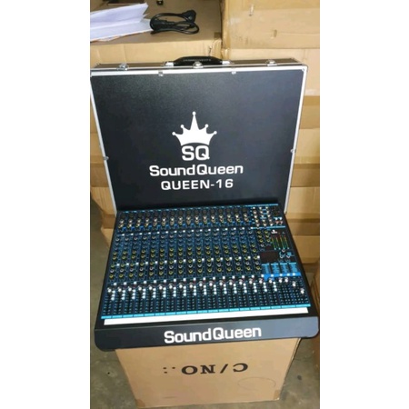 mixer audio soundqueen 16 chanel QUEEN 16 DAPAT KOPER HARDCASE ORIGINAL SQ