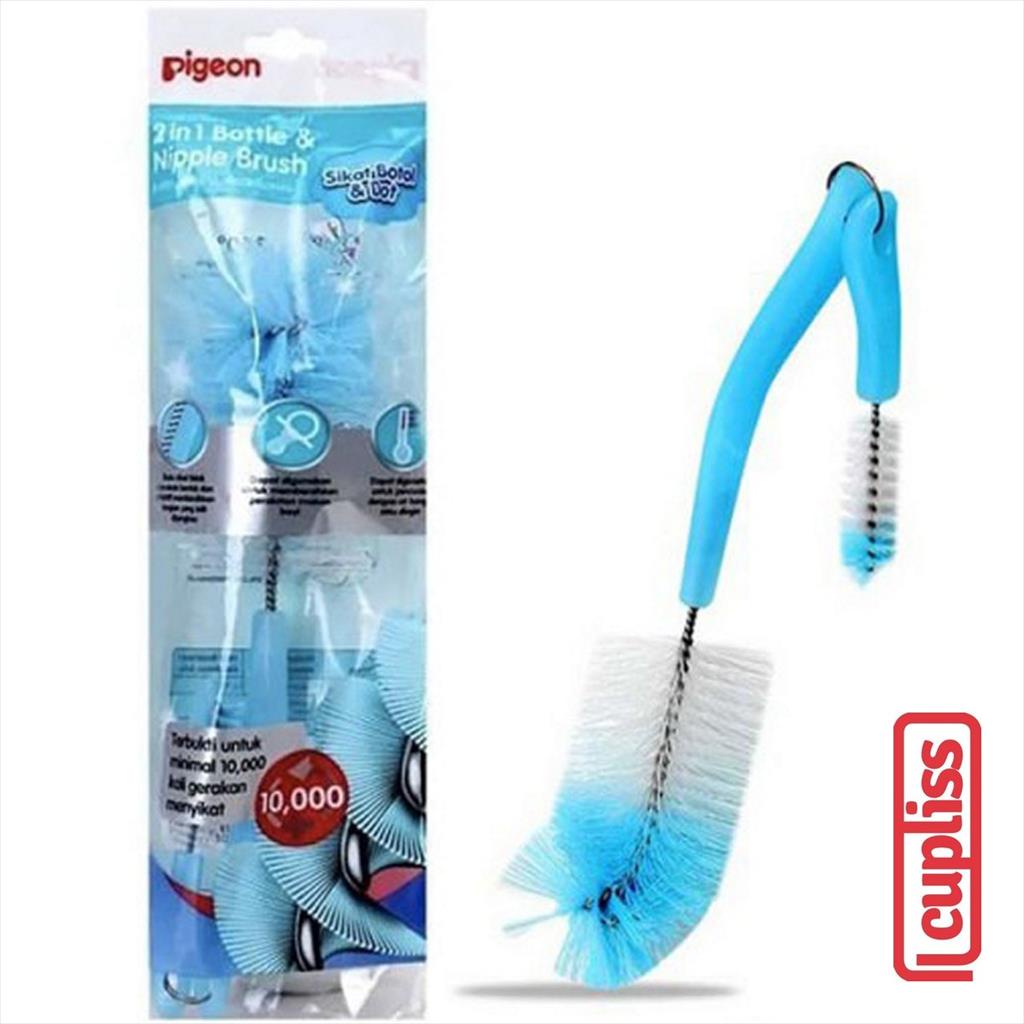 PIGEON 2in1 Bottle and Nipple Brush Basic Sikat Botol