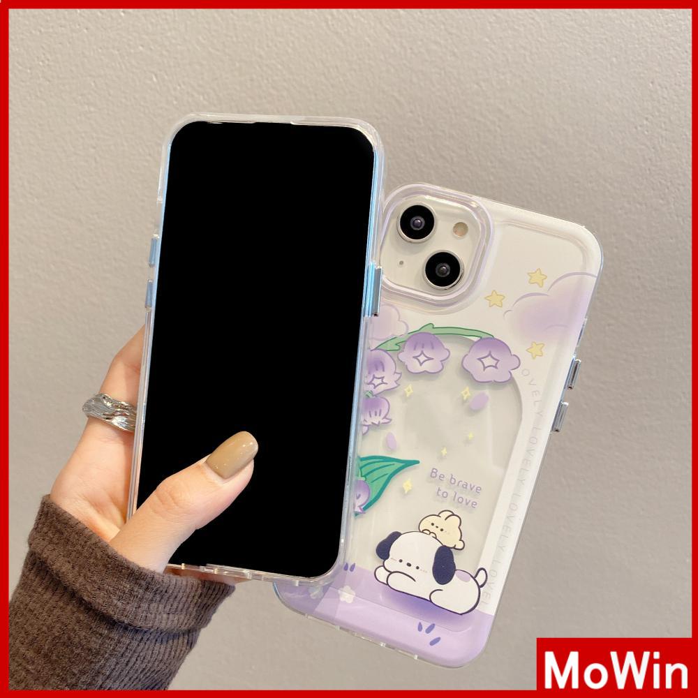 For iPhone 14 Pro Max iPhone Case Thickened TPU Soft Case Clear Case Space Case Plating Button Purple Flowers Compatible For iPhone 13 Pro Max 12 Pro Max 11 Pro Max 7plus XR xs max