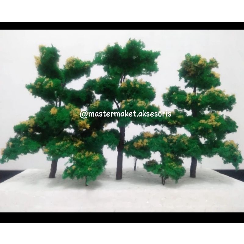 Miniatur Pohon Cabang Gradasi Uk. 20 cm (pohon beringin/Pohon rindang/pohon rimbun)