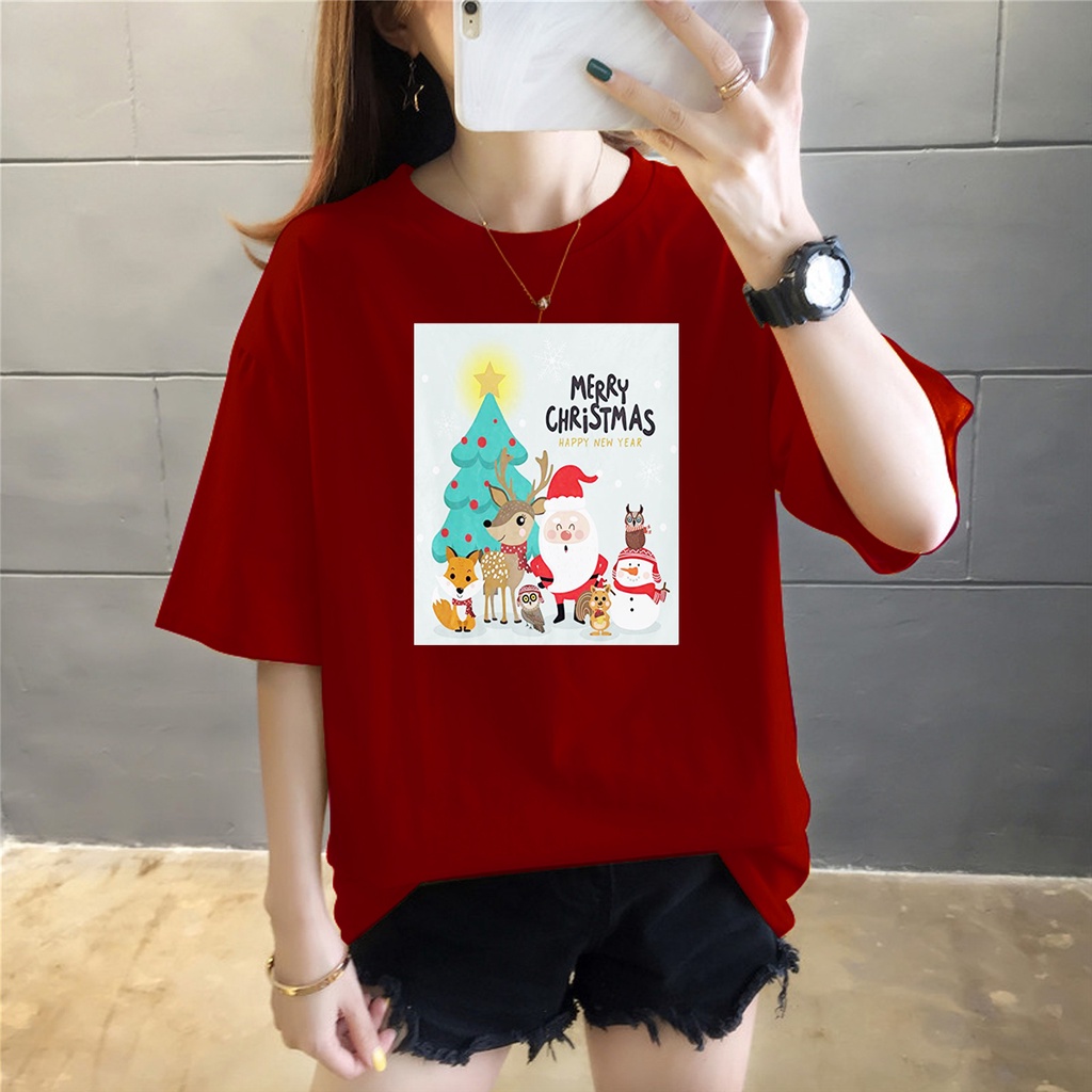 KAOS 0VERSIZE WANITA SPECIAL CRISTMAS EDITION 3