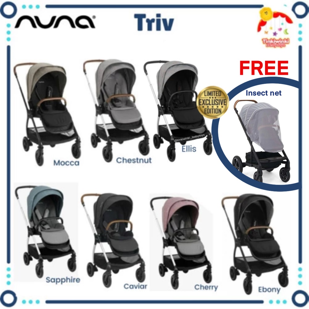 NUNA TRIV STROLLER NEW ARRIVAL INCLUDE GARANSI 1 TAHUN RESMI NUNA