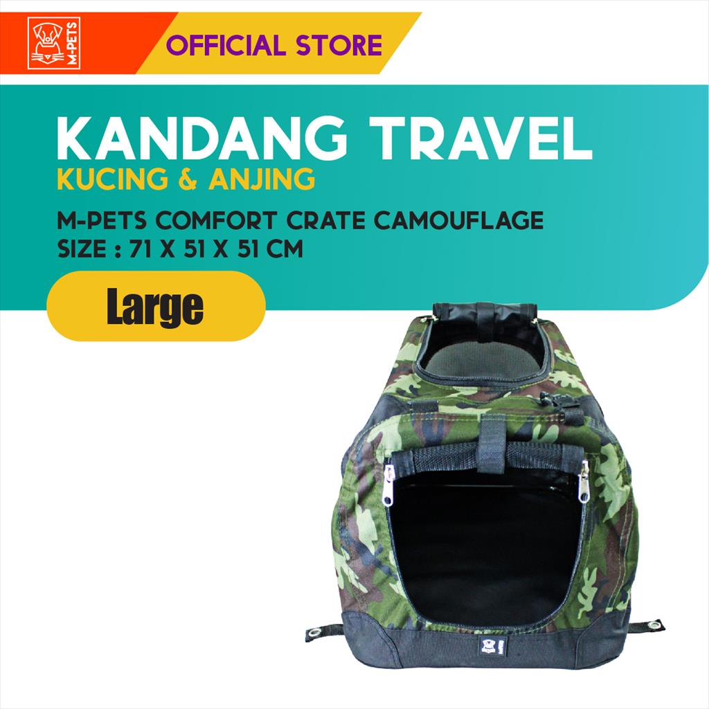 M-Pets Comfort Crate Size L / Kandang Travel Rangka Besi