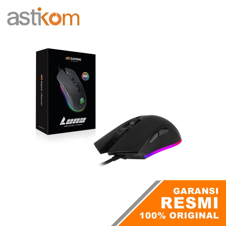 Mouse Digital Alliance Luna Gaming Mouse RGB | By Astikom