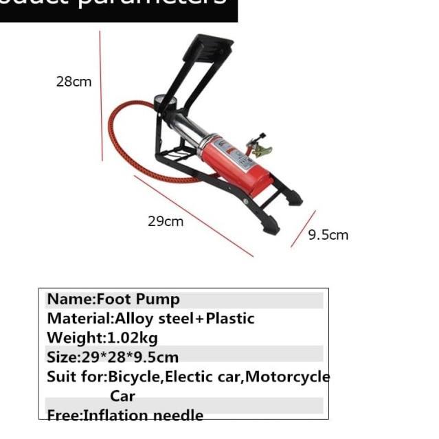 2 Tabung Pompa Angin Pompa Injak Kaki Darurat Foot Pump Ban - 1 Tabung