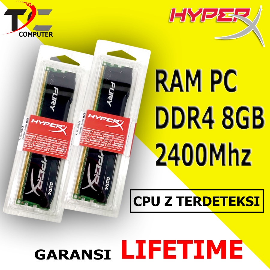 MEMORY RAM PC KOMPUTER GAMING HYPER X FURY DDR4 8GB / RAM GAMING