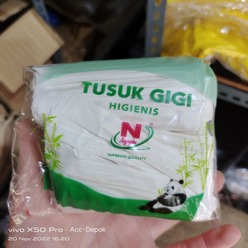 ISI 500 PCS TUSUK GIGI HIGIENIS BUNGKUS KERTAS / TUSUK GIGI STERIL NAGOYA KU