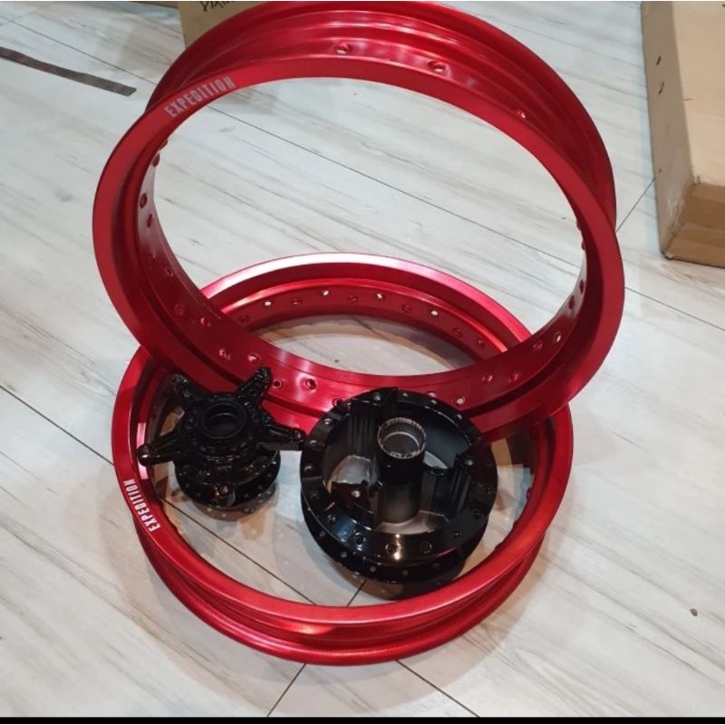 Paketan Velg Expedition 17 x 300 dan 350 Tromol XSR 155 Set Jarijari XSR155