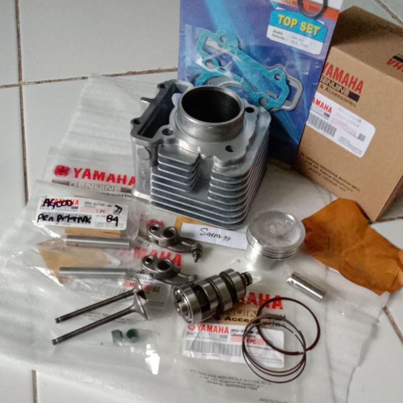 Blok Seher Assy Komplit +Noken As Platuk Klep Pen Platuk klep Set Yamaha Mio M3 Mio Z 125 Soul Gt 12