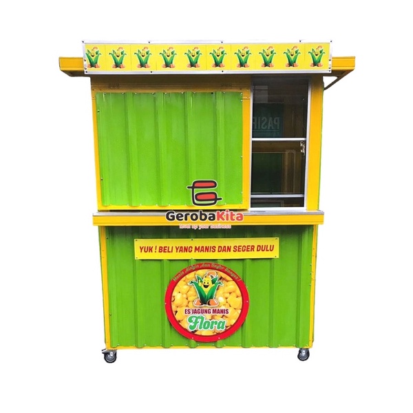 Booth Semi Container dengan etalase