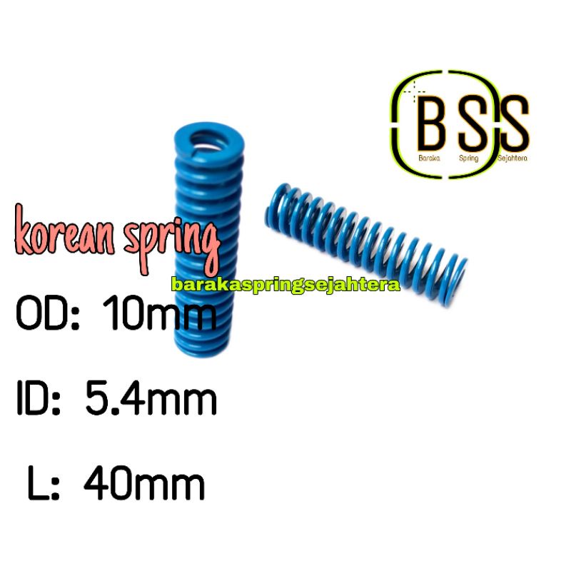 Spring Biru Tua 10-40  Per Valve Original Korea