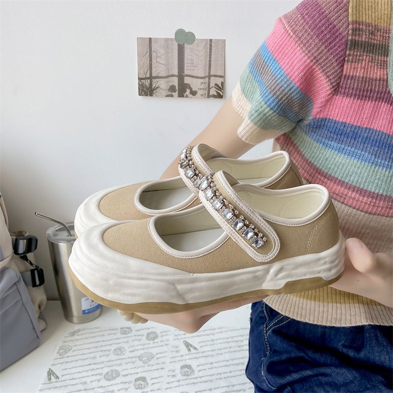 [GROSIR][COD] SEVEN_DAY SEPATU MANIK-MANIK SLIP ON FASHION WANITA FQ-337 KREM