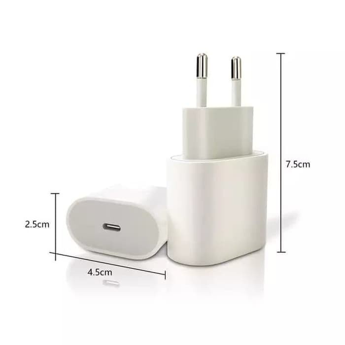 20W ADAPTOR CHARGER IPHONE 13 PRO MAX MINI PORT USB TYPE C