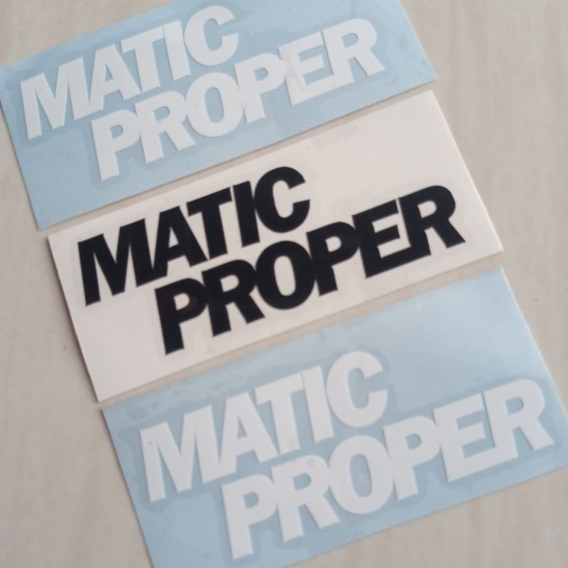 Sticker stiker cutting matic proper