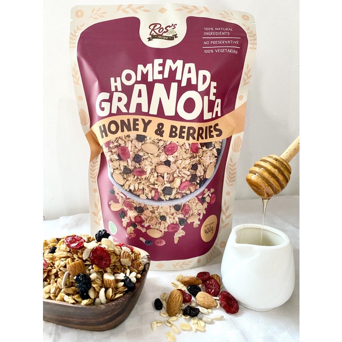 

READY Granola Homemade Honey Berries 400gr