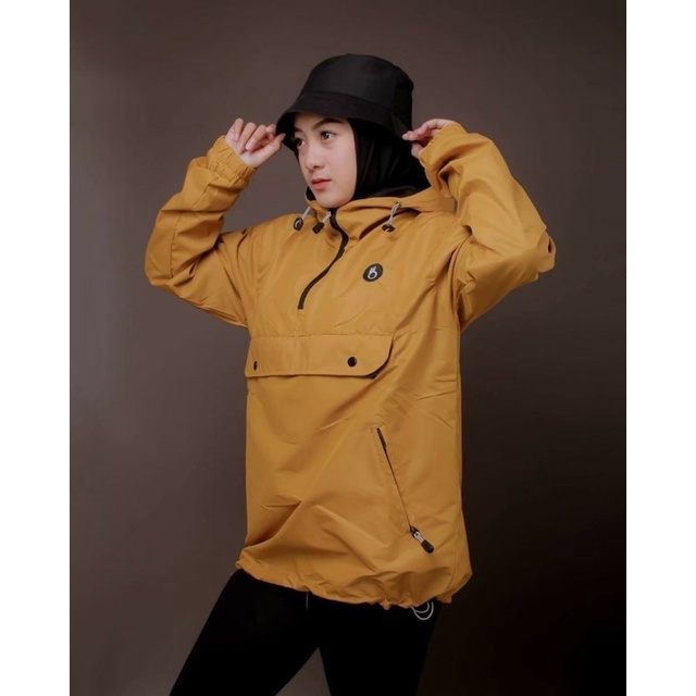 The Bojiel Yellow Jaket Cougle Simple Jaket Parasut Jaket Outdoor