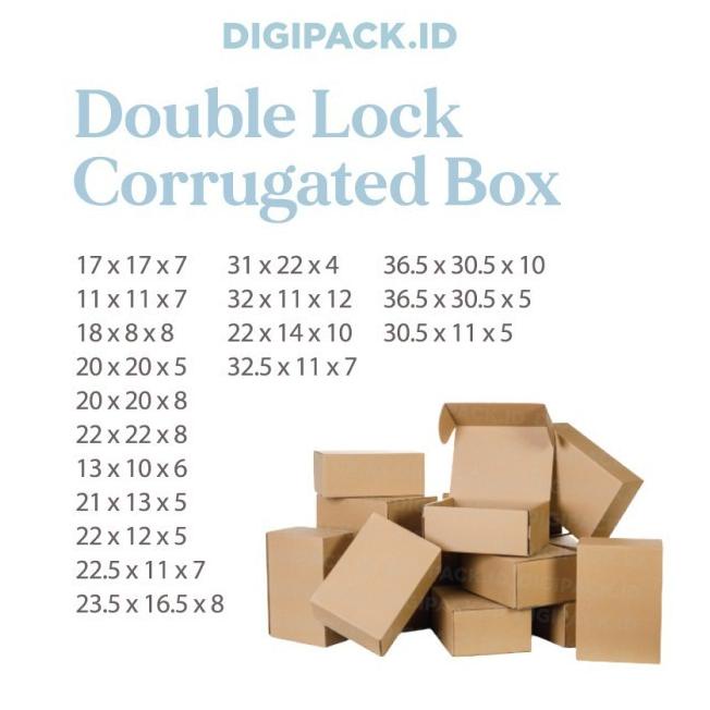 

[Digipack] Brown Corrugated Box ID: 20 x 20 x 8 | Kotak | Kardus