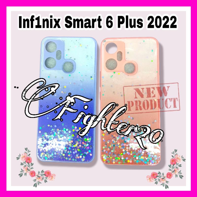 Casing Infinix Smart 6 Plus Case Glitter Type Baru Warna Warni Pilihan Terbaik