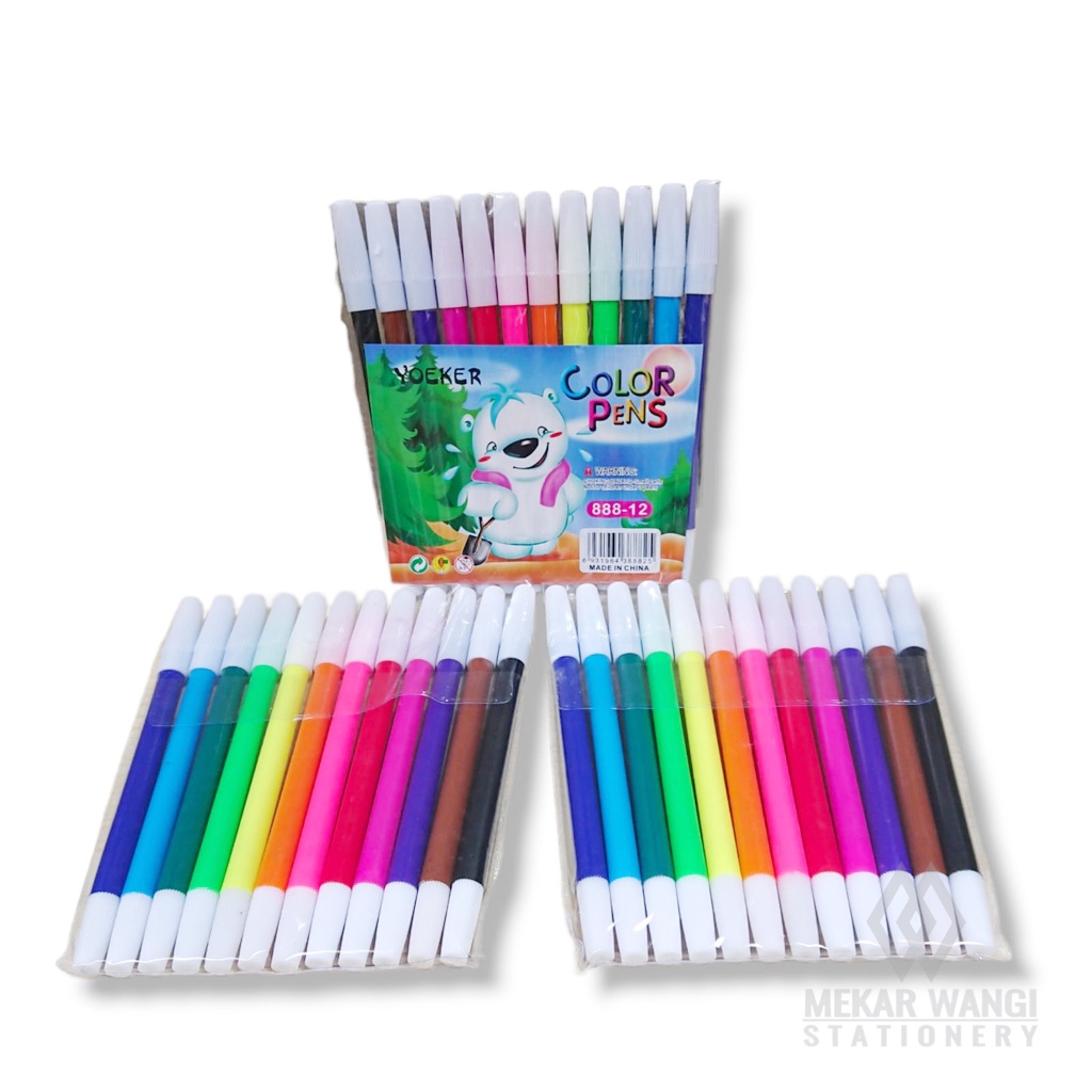 

Spidol 12 Warna / Yoeker 888-12 / Color Pens