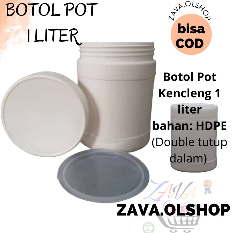 Botol 1 liter / Botol Pot 1 Liter / Botol 1000ml