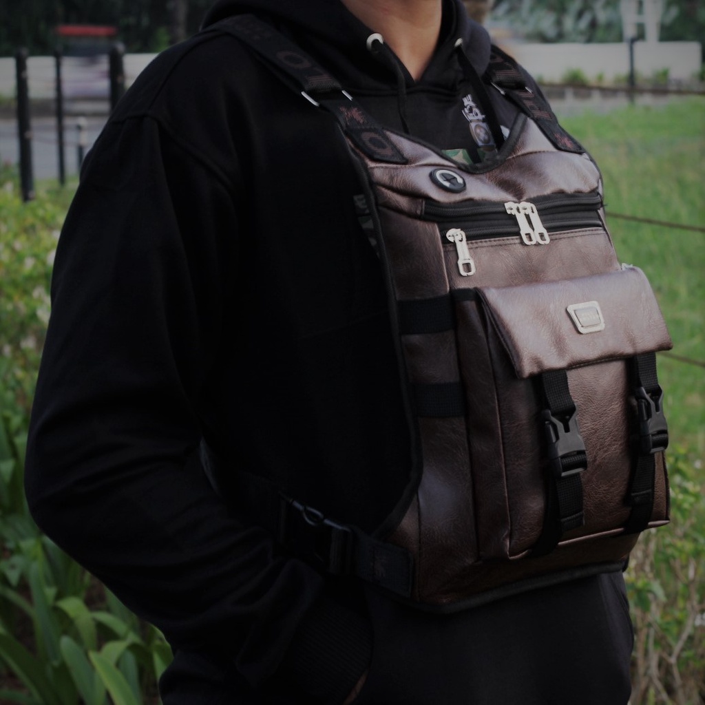 Tas Dada  Chest Bag Waterproof  Tactical Rig Bag Tas Sepeda Sporty Kulit Slot 2