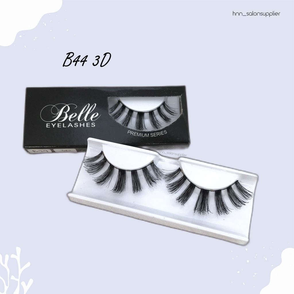B44 3D Bulu Mata Palsu Handmade Fake Eyelash Eye Lashes Lash Artifivial Belle Eyelashes