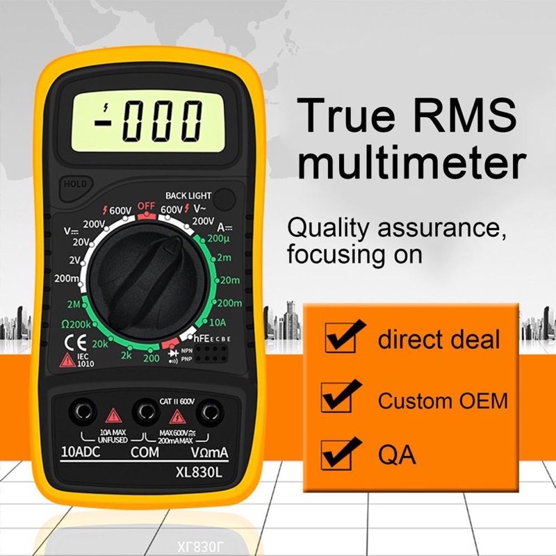 MINI  Digital Multimeter AC/DC Voltage Tester - XL830L ORIGINAL