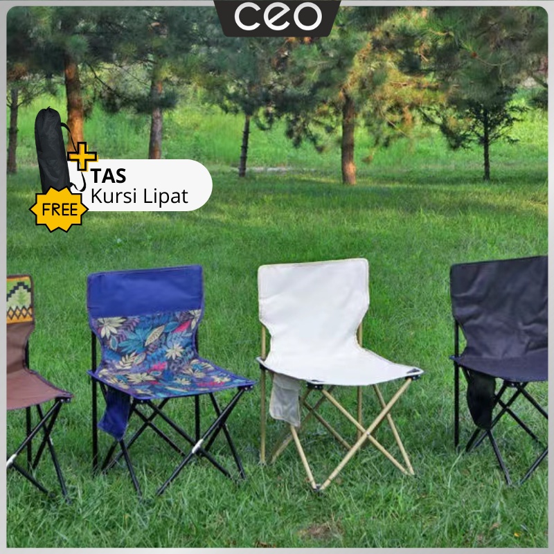 CEO Kursi Lipat Kemping Camping / Tempat duduk Portable Outdoor / Kursi Gunung lipet mancing Bangku Serbaguna foldable