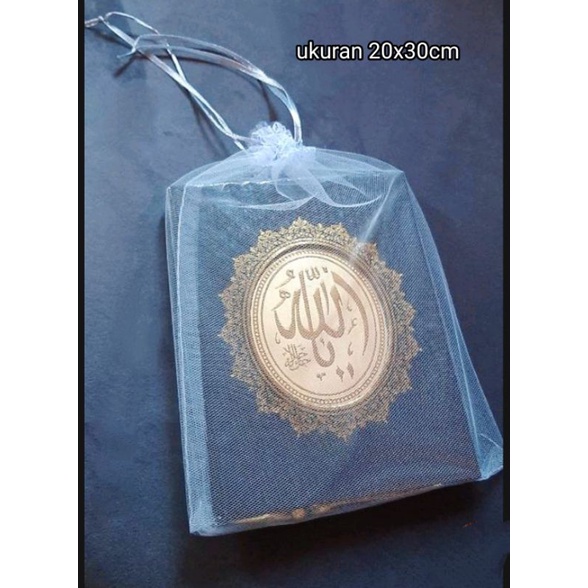 

Kantong Serut ukuran 20x30 cm Kantong Alquran Buku Yasin Tahlil kitab Tasbih Sajadah Mukena Hijab Jilbab kerudung souvenir haji umroh bingkisan oleh-oleh sajadah wedding birthday christmas