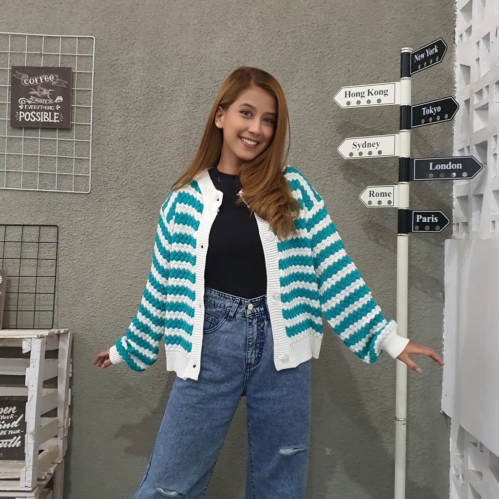 [CYC | COD] Outwear Popcorn Blaster Outer | Rajut Cardigan Wanita Trendy Murah