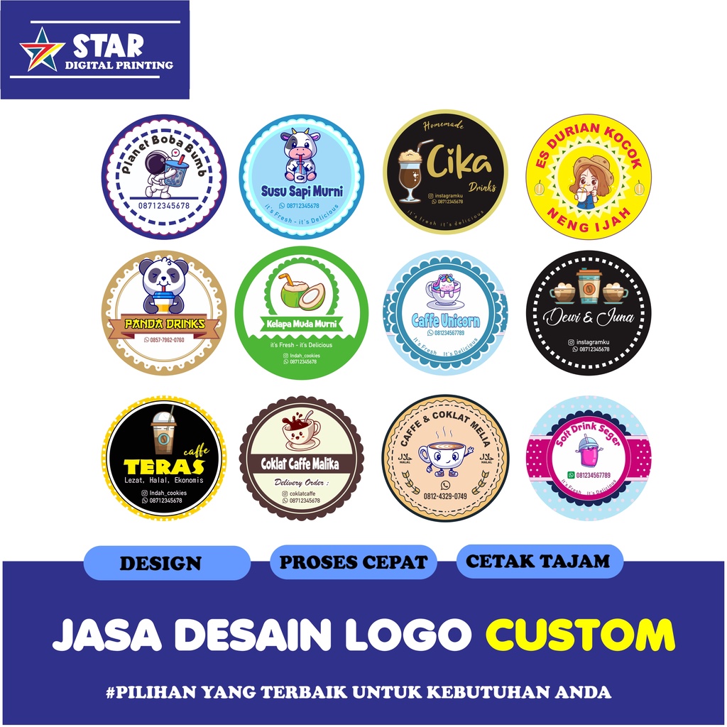 Jasa Desain Logo UMKM Kartu Nama Label Kemasan DLL